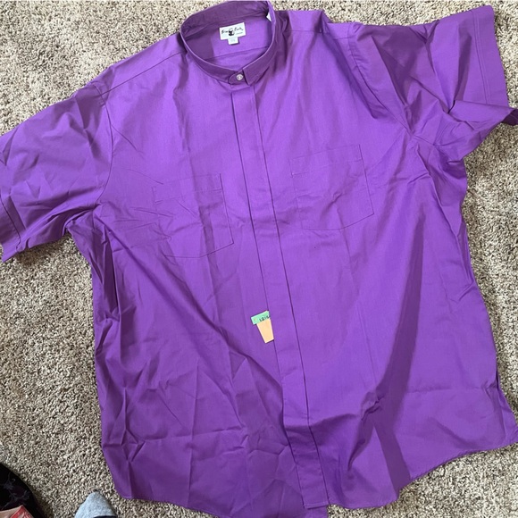 Purple friar tuck shirt size 17 1/2 - Picture 1 of 4